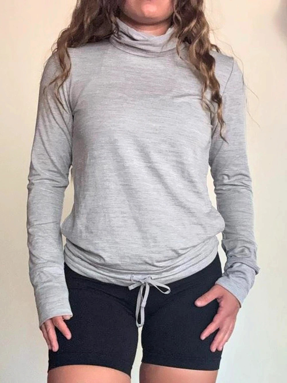 Nike Dri-FIT Women's Long Sleeve Gray XS